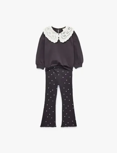 Resim Koton Kız Bebek Sweat Takım 7WMG10002AK