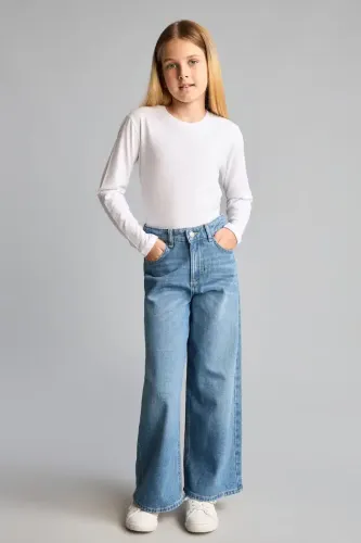 Resim Defacto  Kız Çocuk Jean Pantolon H6248A8/NM39