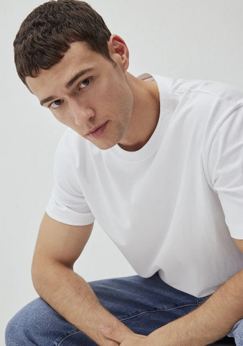 Resim Mavi Erkek T-shirt M066249-620