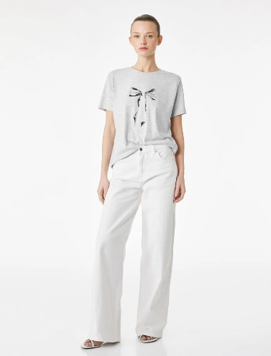 Resim Koton Kadın T-shirt 6SAK50058EK