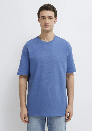 Resim Mavi Erkek T-shirt M0611924-70738