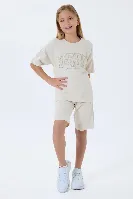 Resim U.S. Polo Assn Kids Kız Çocuk Şort Takım Us2527-G