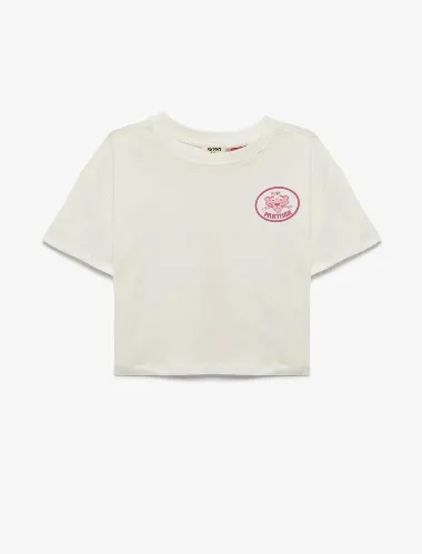 Resim Koton Kız Çocuk T-shirt 6SKG10513AK