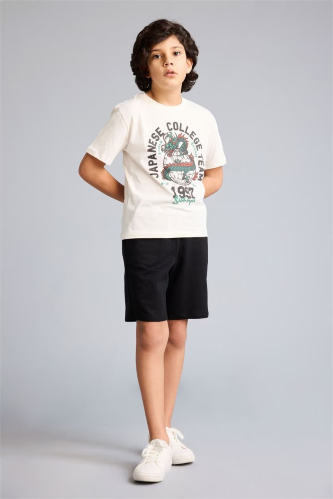 Resim Defacto Erkek Çocuk Şort Takım G8514A8/ER118