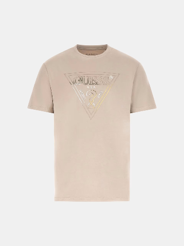 Resim Guess  Erkek  T-shirt M6GI11K2992-G1CA Cn Ss Trıangle Hd Multıcolor T