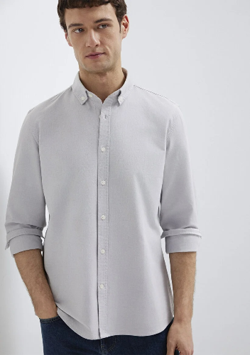 Resim Mavi Erkek Uzun Kol Gömlek M0211199-70086