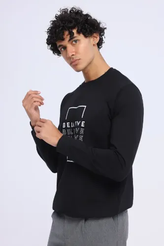 Resim Paul&More O Yaka 2 İp Erkek Sweat 1003 Belıeve