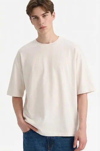 Resim Defacto Erkek T-shirt F8674AX/WT34
