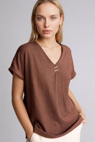 Resim Defacto Kadın T-shirt H1173AX/BN320