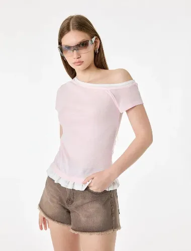 Resim Koton Kadın T-shirt 6SAL10926IK