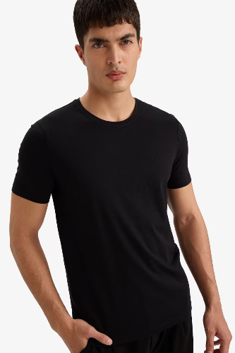 Resim Defacto Erkek T-shirt M6606AZ/BK81