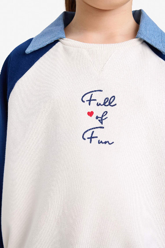 Resim Defacto Kız Çocuk Sweat G6826A8/NV42