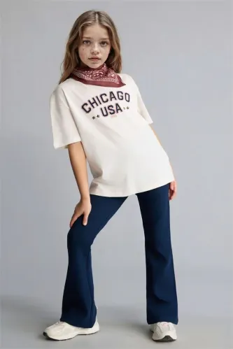 Resim Defacto Kız Çocuk T-shirt Takım H1127A8/ER233