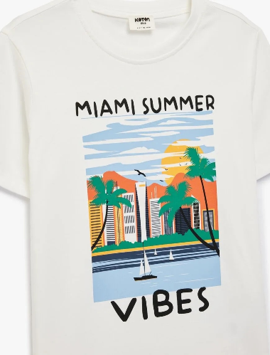 Resim Koton Erkek Çocuk T-shirt 6SKB10232TK