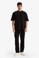 Resim Defacto Erkek T-shirt F9856AX/BK81