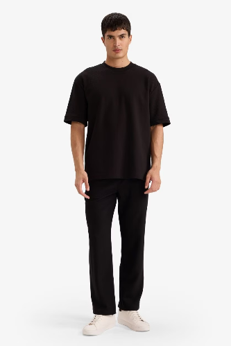 Resim Defacto Erkek T-shirt F9856AX/BK81