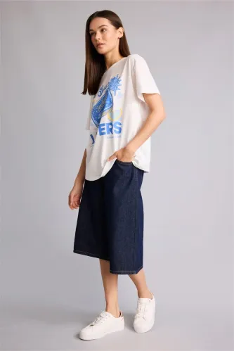 Resim Defacto Kadın T-shirt I0113AX/WT32