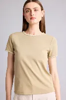 Resim Defacto Kadın T-shirt F9831AX/BG405