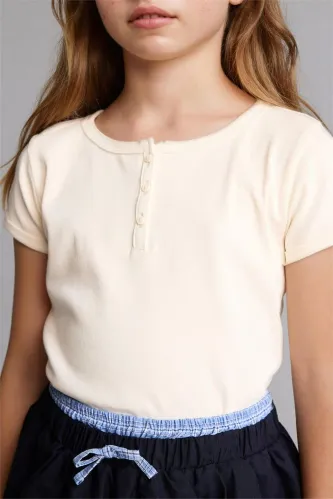 Resim Defacto Kız Çocuk T-shirt G1134A8/ER98