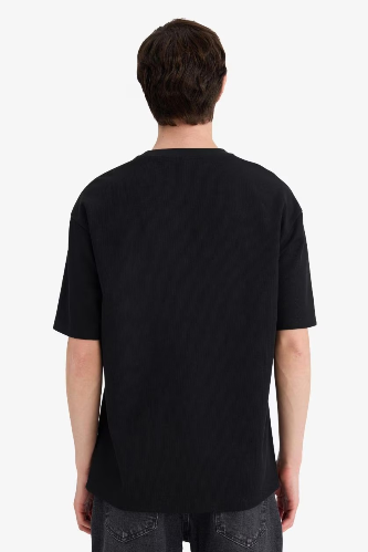 Resim Defacto Erkek T-shirt D5871AX/BK81