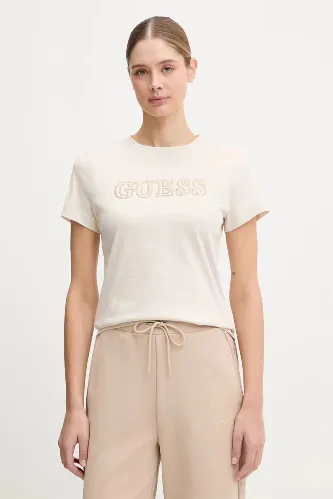 Resim Guess Kadın T-Shirt V6Rı10I3Z14-G1Fv Ketty Cn Ss T-Shırt