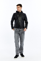 Resim Yenikoza Erkek Deri Mont ve Ceket