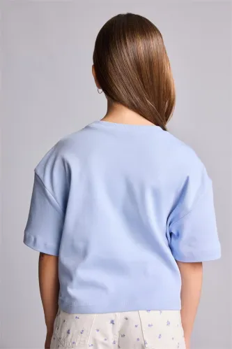 Resim Defacto Kız Çocuk T-shirt H7237A8/BE551