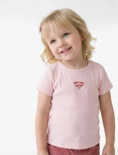 Resim Koton Kız Bebek T-shirt 6SMG10192AK