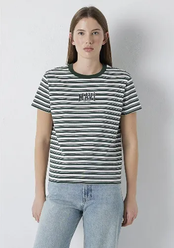 Resim Mavi Kadın T-shirt M1614397-91642