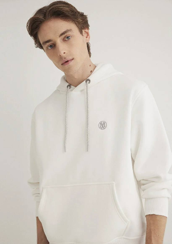 Resim Mavi Kapüşonlu Erkek Sweatshirt M065809-34519