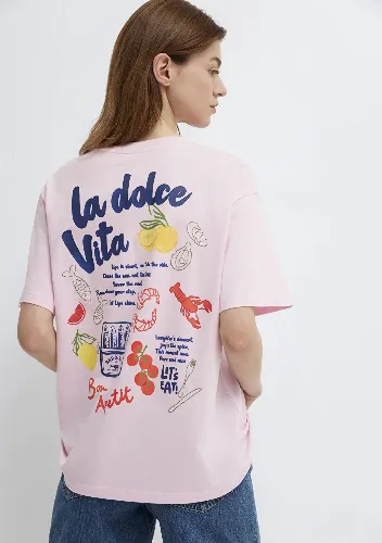 Resim Mavi Kadın T-shirt M1613926-89200