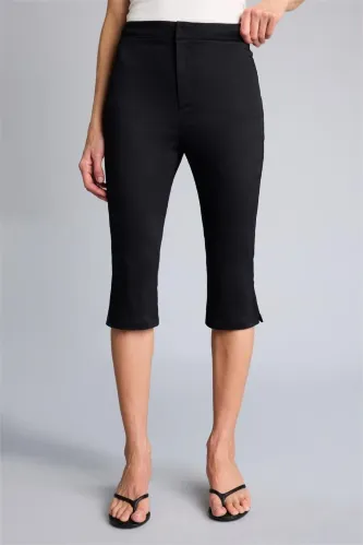 Resim Defacto Kadın Kot&Kanvas Kapri H1723AX/BK81