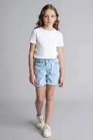 Resim Defacto Kız Çocuk Kot&Kanvas Şort B8113A8/NM63