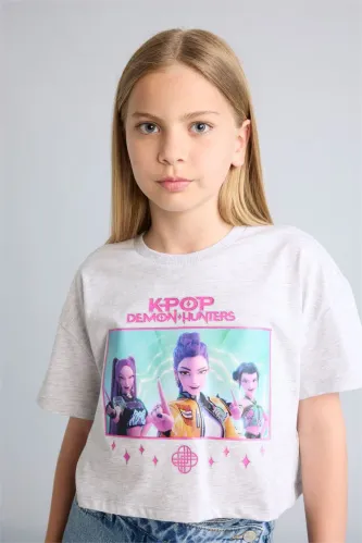 Resim Defacto Kız Çocuk T-shirt H9478A8/GR421