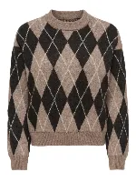 Resim Only Jdybıanka L/S Argyle Pullover Knt Kadın Kazak 15381327