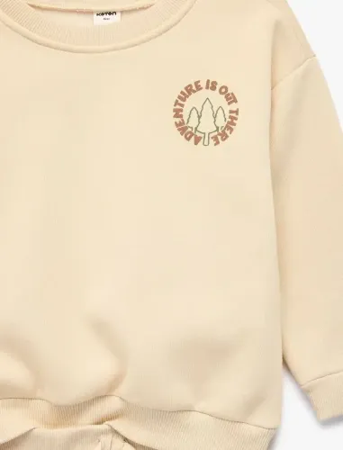 Resim Koton Erkek Bebek Sweat Takım 7WMB10032TK