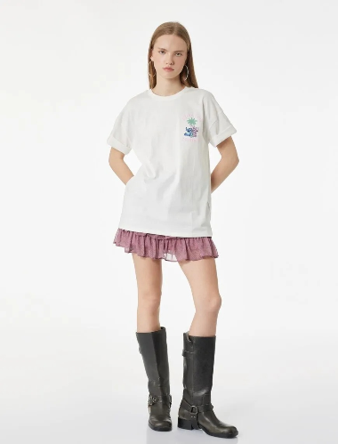 Resim Koton Kadın T-shirt 6SAL10110IK