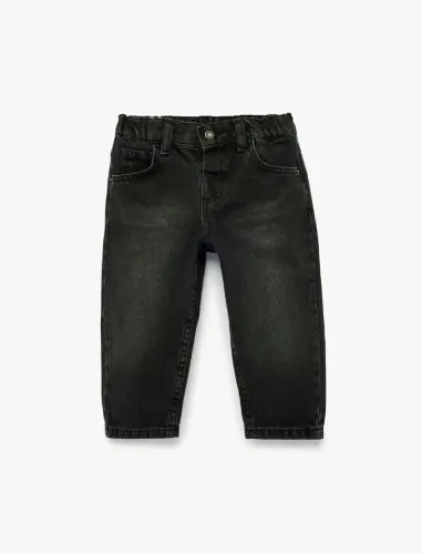 Resim Koton Erkek Bebek Jean Pantolon 7WMB40001TD