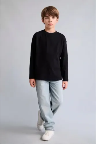 Resim Defacto Uzun Kol Erkek Çocuk Sweat E9661A8/BK81