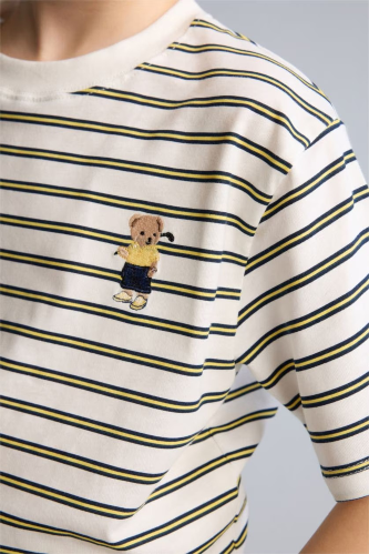 Resim Defacto Erkek Çocuk T-shirt H2958A8/WT34