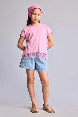 Resim Defacto Kız Çocuk T-shirt H5999A8/PN82