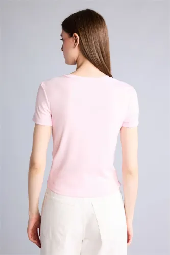 Resim Defacto Kadın T-shirt G9551AX/PN343