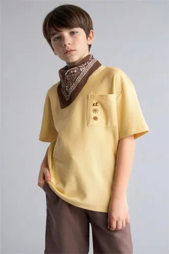 Resim Defacto Erkek Çocuk T-shirt H3492A8/YL166