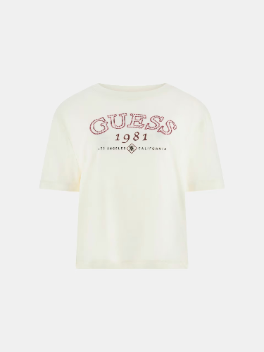 Resim Guess Athleisure  Kadın  T-shirt V6GI04K2965-G047 Arıanna Ss Cn Boxy T-Shırt