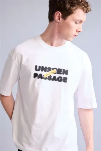 Resim Defacto Erkek T-shirt H6263AX/WT34