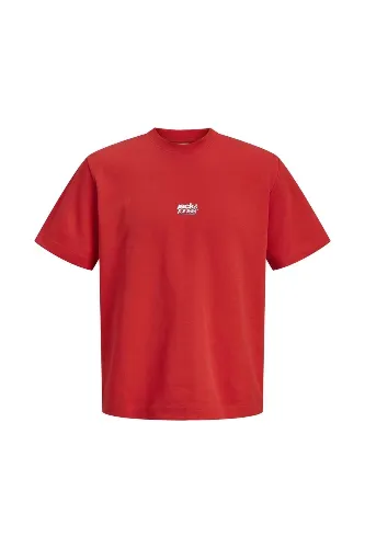 Resim Jack & Jones Jcobreeze Front Prınt Tee Ss Crew Erkek T-Shirt 12298989
