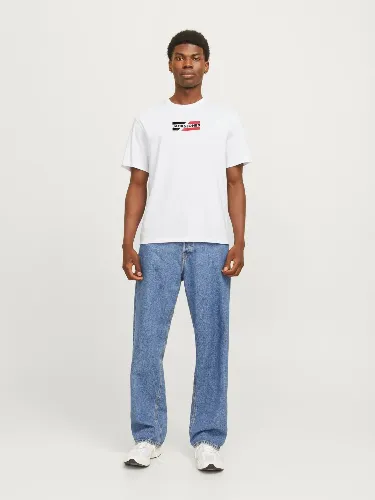Resim Jack & Jones Jjcorp Graphıc Tee  Ss O-Neck Ln Erkek T-Shirt 12268415