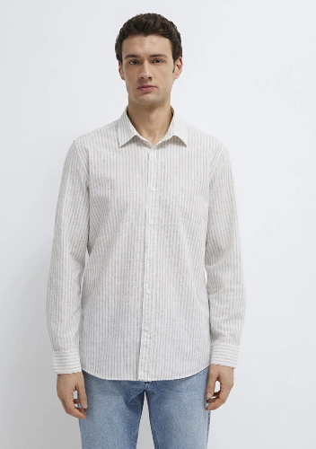 Resim Mavi Erkek Uzun Kol Gömlek M0212004-91559