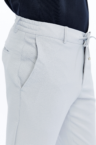 Resim Paul&More Erkek Kanvas Pantolon Silver Gofre