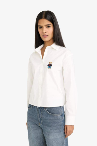 Resim Defacto Kadın Uzun Kol Gömlek G9489AX/ER105